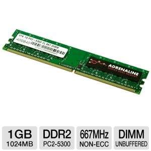 VisionTek Adrenaline Series 900432 Desktop Memory Module   1GB, DDR2 