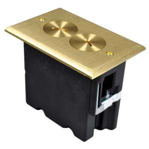   Cover 2 Outlet Residential AC Floor Box WMFB1DRB 