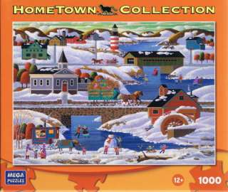 Winter in New England Hometown Jigsaw Puzzle Heronim Wysocki Ice 
