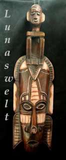 Maori Maske aus Holz 50 cm  