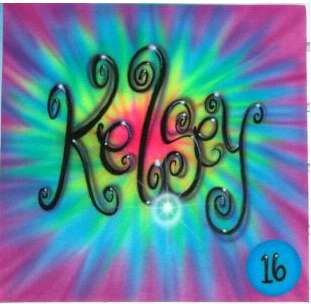 11.95 Airbrushed airbrush t shirt custom your name neon color  
