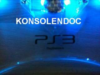 PS3 Playstation 3 SLIM USB Lüfter Zusatzlüfter LED blau  