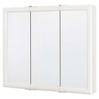    Mount Mirrored Medicine Cabinet in White T36 WH B 