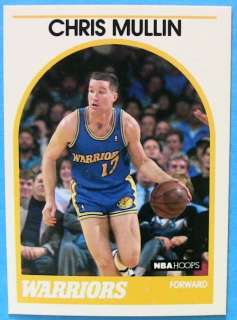   CHRIS MULLIN, 1989 90 NBA HOOPS #90. Card is in nm mt condition