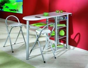   Küchentheke Tresen Tisch FRIDA mit 2 Stühlen 4010340591195  