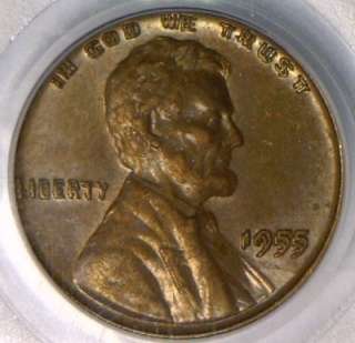 1955 Doubled Die Obverse Lincoln Cent PCGS AU 58 King of Doubled Dies 