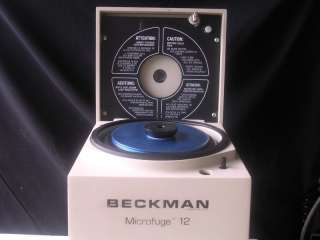 Beckman, Microfuge 12 Centrifuge w/ 60 Place 1 93 Rotor  