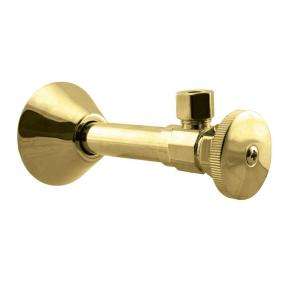 Westbrass 1/2 in. Nominal Copper Sweat Inlet Angle Stop with Round 