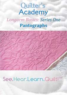 LONGARM BASICS PANTOGRAPHS Quilters Academy NEW DVD Long Arm Machine 