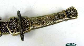Oriental Chinese Japanese Tiger Knife Dagger 16in Long  