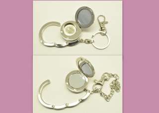Circle of Diamonds with Mirror & Key Chain Purse Hanger  