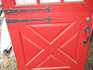 Vintage Dutch Entrance Door Red/White # 9 12  