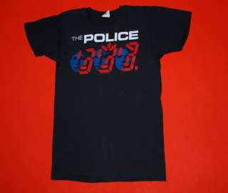 VINTAGE THE POLICE GHOST IN THE MACHINE SHIRT 1982 L  