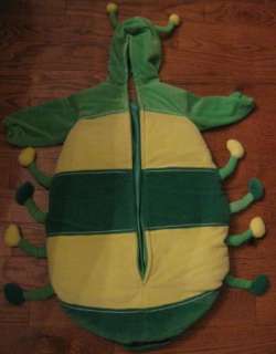 Childrens Green and Yellow Centipede Halloween Costume  