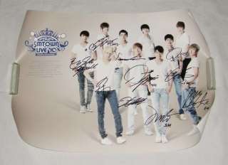 SMTOWN 2010 Goods   SJ Super Junior Autographed POSTER  