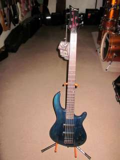 Dean Edge 5 String Electric Bass Transparent Blue  