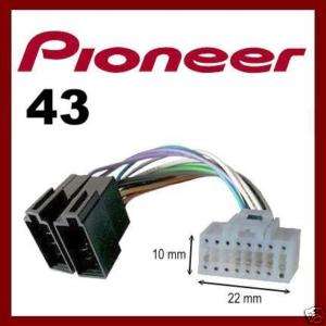43   Câble adaptateur ISO autoradio PIONEER 16 pin  