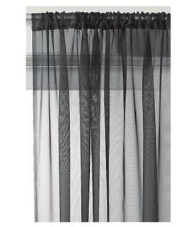 Voile Slot Top Curtain Panel All Sizes Colours FREE P&P  