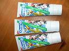 ORAL B DISNEY CHILDRENS TOOTHPASTE TUBES G8 FOR KIDS 