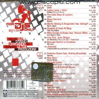 FOR DJS ONLY 2011/07 Club Selection doppio cd unmixed per DJ originale 