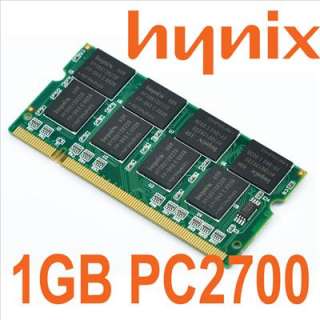 Hynix 1GB 128M x 64 Bit PC2700 DDR333 200 Pin CL2.5 SODIMM Laptop 