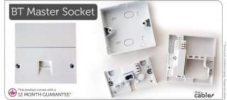 BT MASTER NTE5A SINGLE TELEPHONE SOCKET   IDC TERMINALS   WALL OUTLET 