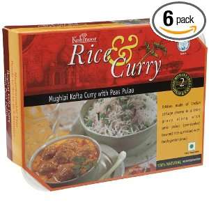 Kohinoor Rice & Curry, Mughlai Kofta with Peas Pulao, 12.35 Ounce 