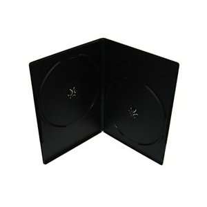  400 PREMIUM SLIM Black Double DVD Cases 7MM (100% New 