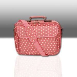    15.4 Pink with White Polka Dots Pink Laptop Case Electronics