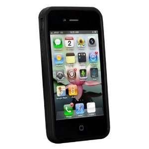  Avantgarde® Black Silicone Skin Case Cover for iPhone 4G 