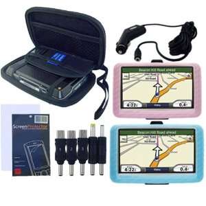   Charger + Screen Protector + Eva Hard Case Bundle Kit Set GPS