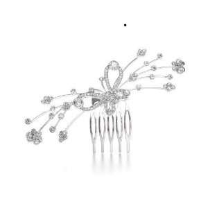  Mariell Crystal Butterfly Hair Comb Jewelry