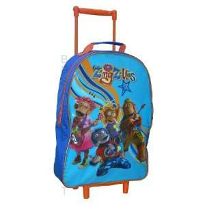  Zingzillas School Travel Trolley Roller Wheeled Bag Toys 