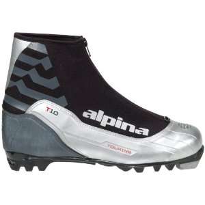 Alpina T10 Nordic Cross Country Ski Boots for NNN Bindings (Silver 