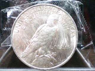 1923 UNITED STATES PEACE SILVER DOLLAR ESTATE COIN  
