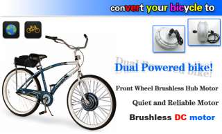 Motor Specifications : Quiet and Reliable Front Wheel Hub Motor !