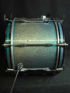   Premier 5 Piece Sparkle Drum Kit 2 rack toms 1 Floor Tom Snare w/ Case