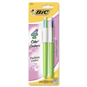  BIC AMP21   4 Color Ballpoint Retractable Pen, Assorted 