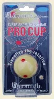 ARAMITH PRO CUP CUE BALL BILLIARDS MEASLES CUE BALL  