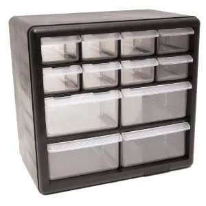   HOMAK HA01012001 12 Drawer Plastic Parts Organizer