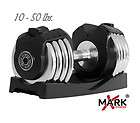 new xmark 50 lb adjustable dumbbell hand weight 