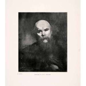  1903 Print Portrait Paul Verlaine Eugene Carriere Facial 