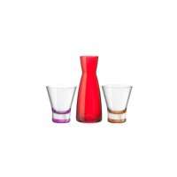 Bormioli Rocco Ypsilon Glass Jug Set of 6   Red   Target