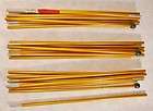 Tent Poles Aluminum 3 Sections 10 8 1/2 Long Parts For Repair Or 