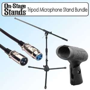  On Stage MS7411B Kick Drum Amp Tripod Microphone Stand 