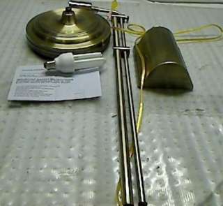 Normande JS3 729 27W PL Floor Lamp, each, Antique Brass Finish  