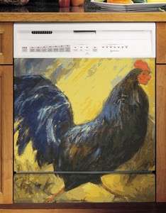 Appliance Art Painted Rooster Magnetic Dishwasher Cover Large  