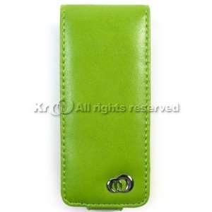 Apple Ipod Nano 4 Chromatic Green Vertical Leather Case Pouch Holster 