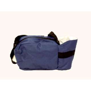 TWO Blue Nylon LUNCH BAG COOLERS with BOTTLE HOLDER  
