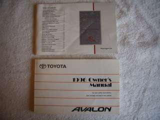 1996 TOYOTA AVALON Factory Owners Manual Used oem  